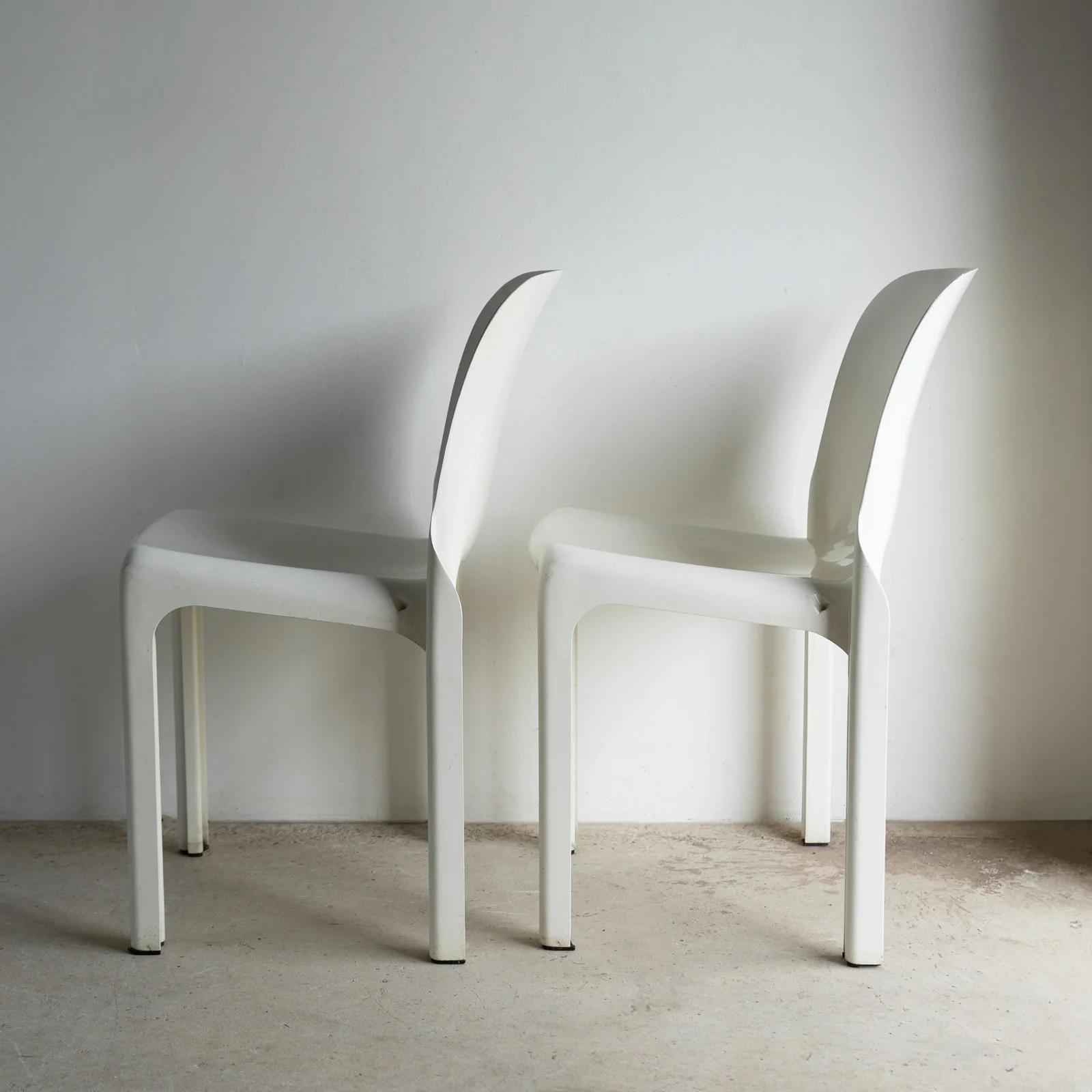 Pair of Vintage Selene Chairs by Vico Magistretti for Artemide